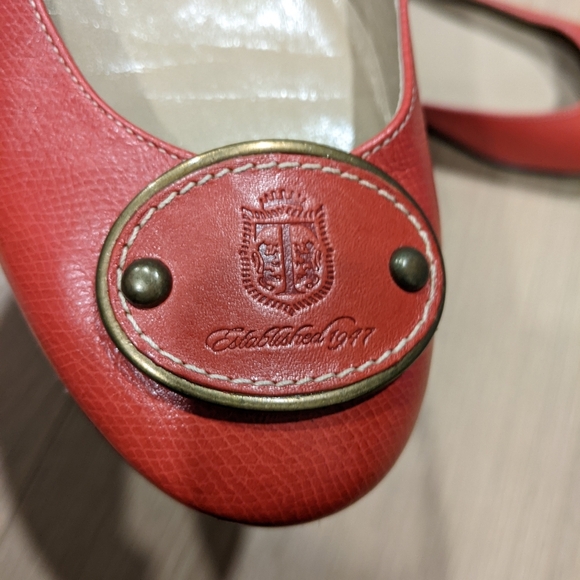 Talbots red leather ballet flats - Picture 10 of 12